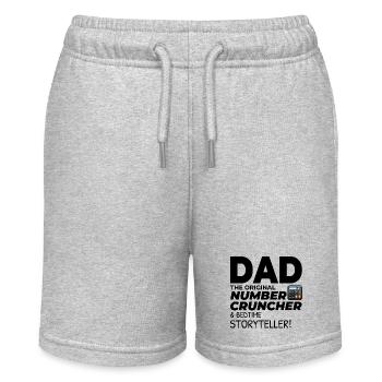 Buchhalter Papa Buchhaltung Finanzen Finanzen Lustig - Stanley/Stella Teenager Bio-Joggingshorts MINI BOLTER - Grau meliert - Vorne