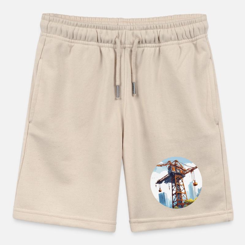Crane / construction site / winch / crane system Stanley/Stella MINI BOLTER Organic Teen Jogging Shorts