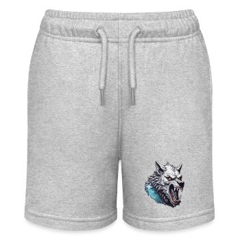Werewolf / Full Moon / Creature / Transformation / Curse - Stanley/Stella MINI BOLTER Organic Teen Jogging Shorts - heather grey - Front