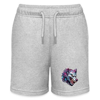 Werewolf / Full Moon / Creature / Transformation / Curse - Stanley/Stella MINI BOLTER Organic Teen Jogging Shorts - heather grey - Front