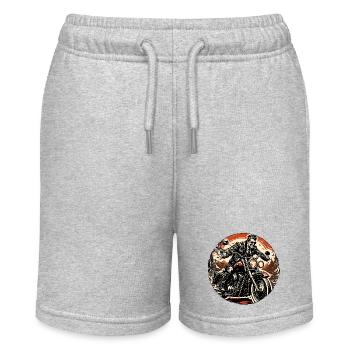 Motorcycle Logo/Bike/Two-Wheeler/Vehicle/Motors - Stanley/Stella MINI BOLTER Organic Teen Jogging Shorts - heather grey - Front