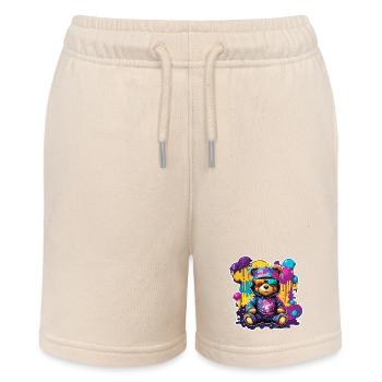 Teddybär / Kuscheltier / Stofftier / Geschenkidee - Stanley/Stella Teenager Bio-Joggingshorts MINI BOLTER - Natur - Vorne