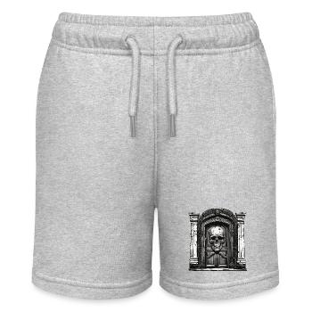 Door Knocker / Skull / Bell / Antique / Old - Stanley/Stella MINI BOLTER Organic Teen Jogging Shorts - heather grey - Front