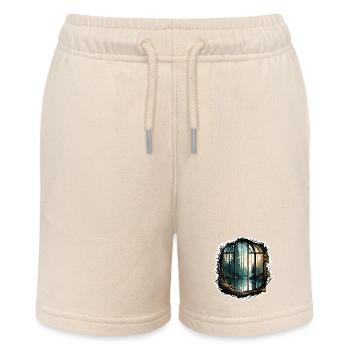 Fenster im Wald / Bäume / Ausblick / Wildnis - Stanley/Stella Teenager Bio-Joggingshorts MINI BOLTER - Natur - Vorne