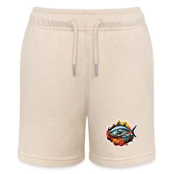 Fish / Animal / Aquarium / Water / Pond / Lake - Stanley/Stella MINI BOLTER Organic Teen Jogging Shorts - soft Ecru - Front