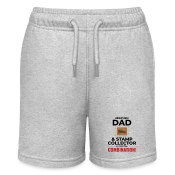 Stamp Collector Collecting Hobby Philatelist - Stanley/Stella MINI BOLTER Organic Teen Jogging Shorts - heather grey - Front