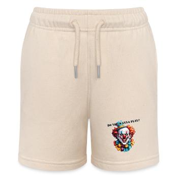 Clown / Circus / Carnival / Carnival / Playful - Stanley/Stella MINI BOLTER Organic Teen Jogging Shorts - soft Ecru - Front