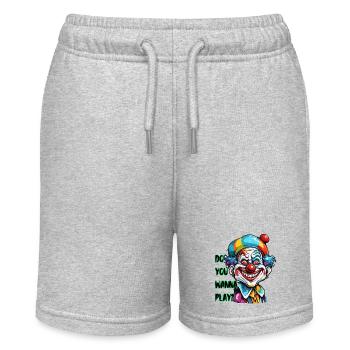 Clown / Circus / Carnival / Carnival / Playful - Stanley/Stella MINI BOLTER Organic Teen Jogging Shorts - heather grey - Front