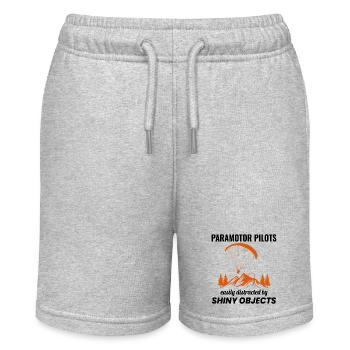 Motorschirmpilot Motorschirm Motorschirm - Stanley/Stella Teenager Bio-Joggingshorts MINI BOLTER - Grau meliert - Vorne