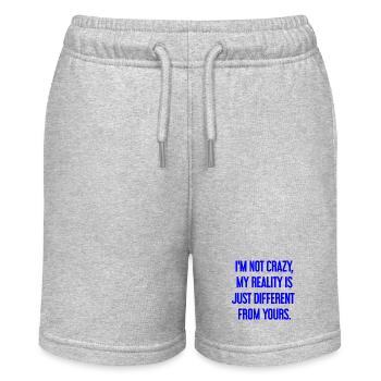 I'm not crazy – my reality is different - Stanley/Stella MINI BOLTER Organic Teen Jogging Shorts - heather grey - Front