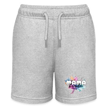 Beste Mama, Muttertag, Mutter, Mami, Supermama - Stanley/Stella Teenager Bio-Joggingshorts MINI BOLTER - Grau meliert - Vorne