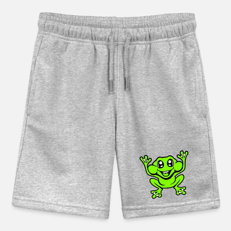 Frog Toad Laughs Funny Jumping Happy Comic Stanley/Stella MINI BOLTER Organic Teen Jogging Shorts