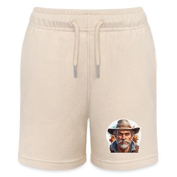Farmer / Bauer / Ernte / Anbau / Bauernhof / Erde - Stanley/Stella Teenager Bio-Joggingshorts MINI BOLTER - Natur - Vorne