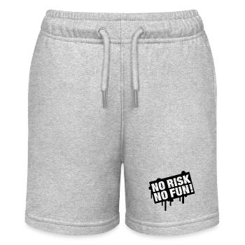 No Risk No Time Celebration Design - Stanley/Stella MINI BOLTER Organic Teen Jogging Shorts - heather grey - Front