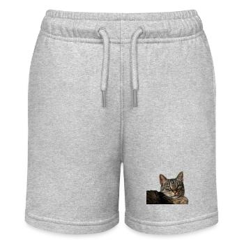 Cat Kitten - Stanley/Stella MINI BOLTER Organic Teen Jogging Shorts - heather grey - Front