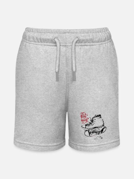 Wanderschuhe, walking - Stanley/Stella Teenager Bio-Joggingshorts MINI BOLTER - Grau meliert