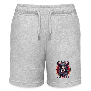 Krampus / Tradition / Culture / Winter Spirit - Stanley/Stella MINI BOLTER Organic Teen Jogging Shorts - heather grey - Front