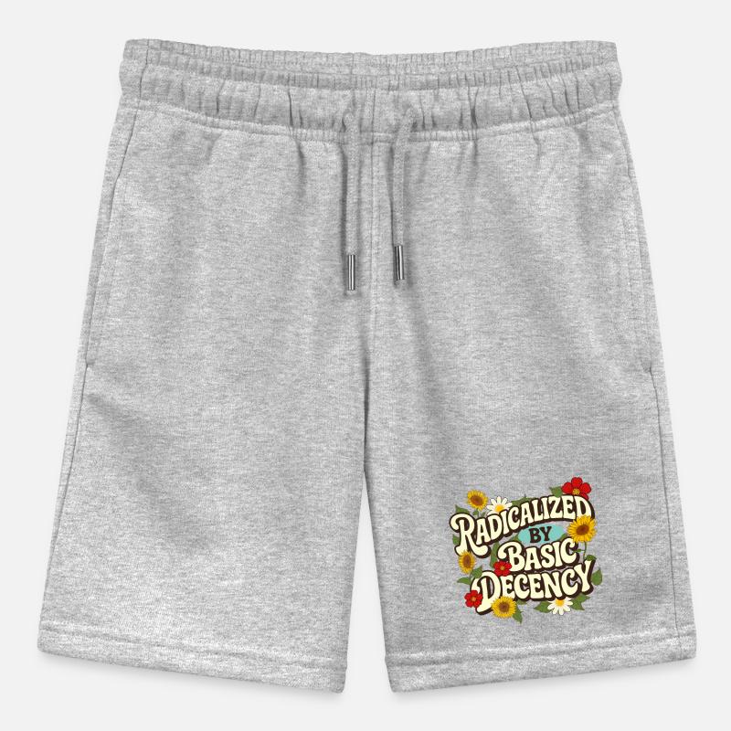 Radicalized Basic Decency Empathy Social Justice Stanley/Stella MINI BOLTER Organic Teen Jogging Shorts