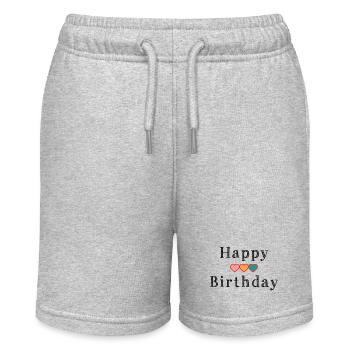 HAPPY BIRTHDAY - Short bio MINI BOLTER Stanley/Stella Ado - gris chiné - Devant