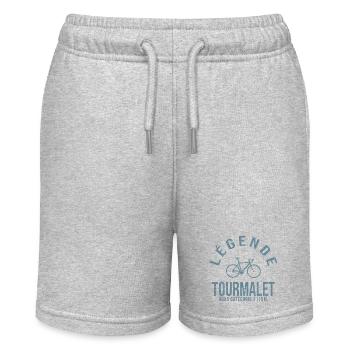 vélo Col Tourmalet cadeau velo - Short bio MINI BOLTER Stanley/Stella Ado - gris chiné - Devant