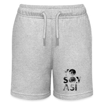 Listen and feel / Saying / Typo / Spanish - Stanley/Stella MINI BOLTER Organic Teen Jogging Shorts - heather grey - Front