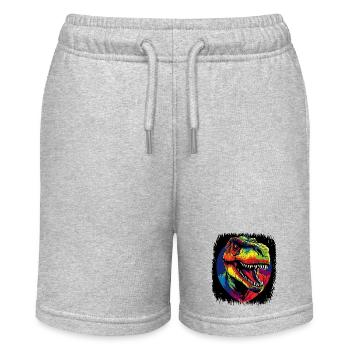 Humor Geek Birthday Bday 60s Funny Bird - Stanley/Stella MINI BOLTER Organic Teen Jogging Shorts - heather grey - Front