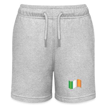 Irish Flag - Stanley/Stella MINI BOLTER Organic Teen Jogging Shorts - heather grey - Front