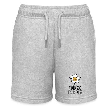 Thank god it's fried egg - Short bio MINI BOLTER Stanley/Stella Ado - gris chiné - Devant