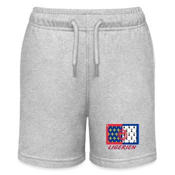 Ligérien - Short bio MINI BOLTER Stanley/Stella Ado - gris chiné - Devant