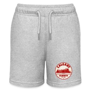 Insigne vintage Calgary Skyline Alberta - Short bio MINI BOLTER Stanley/Stella Ado - gris chiné - Devant