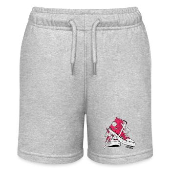 Faithful Pink - Stanley/Stella MINI BOLTER Organic Teen Jogging Shorts - heather grey - Front