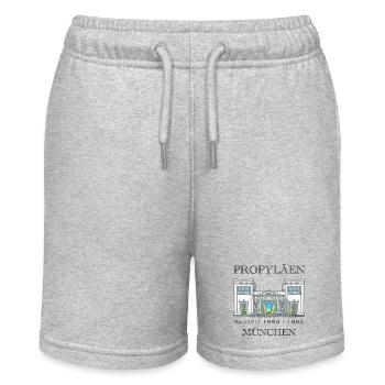 München Propyläen, Bayern - Stanley/Stella Teenager Bio-Joggingshorts MINI BOLTER - Grau meliert - Vorne