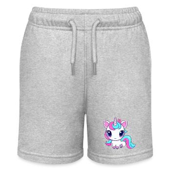 Licorne kawaii mignonne - Short bio MINI BOLTER Stanley/Stella Ado - gris chiné - Devant