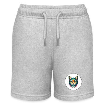 Australian Mist Cat Breed Cartoon Kawaii Animal - Stanley/Stella MINI BOLTER Organic Teen Jogging Shorts - heather grey - Front