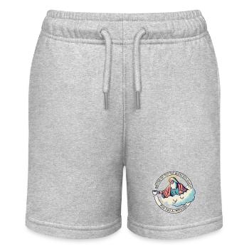 COFFEE IS GOD'S EXCUSE FOR GETTING UP - Stanley/Stella Teenager Bio-Joggingshorts MINI BOLTER - Grau meliert - Vorne