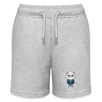 Blanc Persan Cheveux Longs Drôle Dessin Animé Kawaii Veste - Short bio MINI BOLTER Stanley/Stella Ado - gris chiné - Devant