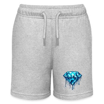 Diamant - Short bio MINI BOLTER Stanley/Stella Ado - gris chiné - Devant