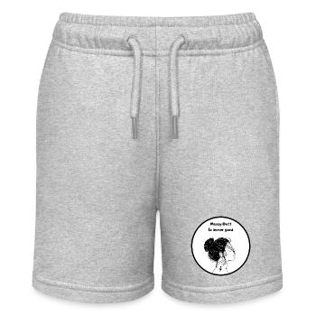 Messy Dutt Ist Immer Gut - Stanley/Stella Teenager Bio-Joggingshorts MINI BOLTER - Grau meliert - Vorne