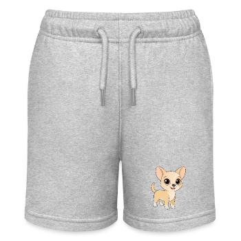 Adorable chiwawa beige aux grands yeux - Short bio MINI BOLTER Stanley/Stella Ado - gris chiné - Devant