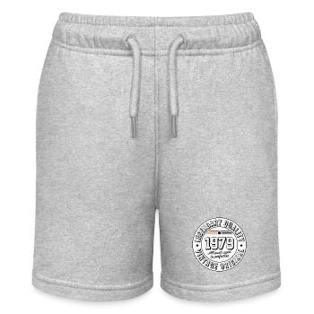 Millésime 1979 Label de qualité - Short bio MINI BOLTER Stanley/Stella Ado - gris chiné - Devant