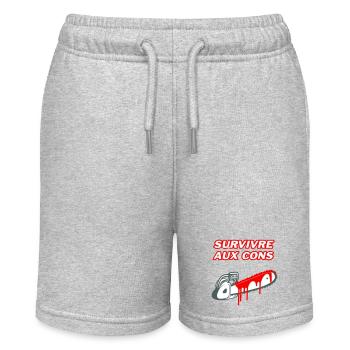 Surviving the idiots - Stanley/Stella MINI BOLTER Organic Teen Jogging Shorts - heather grey - Front