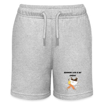 Express-Kaffee für jeden Anlass - Stanley/Stella Teenager Bio-Joggingshorts MINI BOLTER - Grau meliert - Vorne