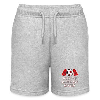 FRAUEN FUSSBALL TORE HIGH HEELS FRAUEN - Stanley/Stella Teenager Bio-Joggingshorts MINI BOLTER - Grau meliert - Vorne