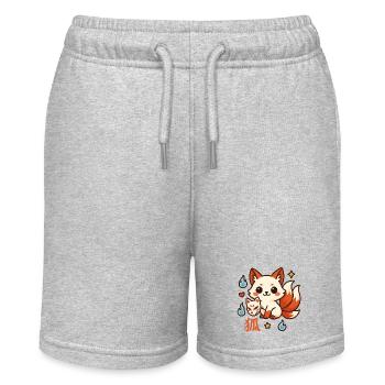 Kitsune Feuerfreund Cartoon - Stanley/Stella Teenager Bio-Joggingshorts MINI BOLTER - Grau meliert - Vorne