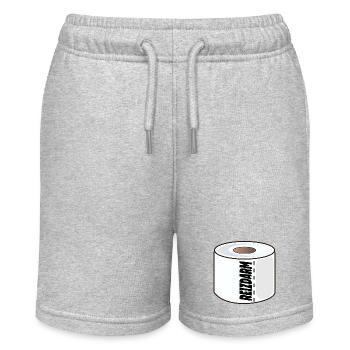 REIZDARM KLOPAPIER VERDAUUNG - Stanley/Stella Teenager Bio-Joggingshorts MINI BOLTER - Grau meliert - Vorne