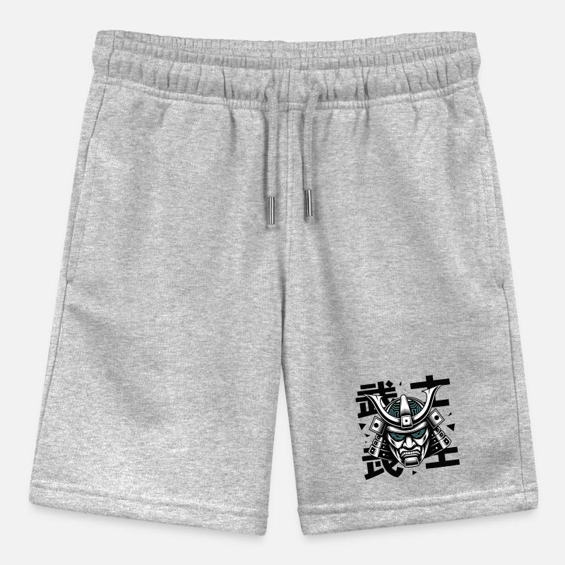 Futurist Samurai Mask Glyph Stanley/Stella MINI BOLTER Organic Teen Jogging Shorts