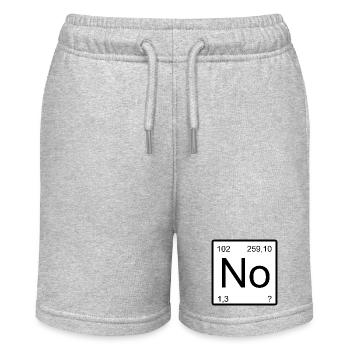 Nobelium No Elemental Nobelium Symbol Tee - Stanley/Stella MINI BOLTER Organic Teen Jogging Shorts - heather grey - Front
