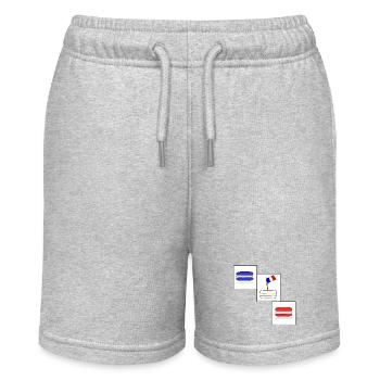 Franzoesische_Macarons - Stanley/Stella MINI BOLTER Organic Teen Jogging Shorts - heather grey - Front