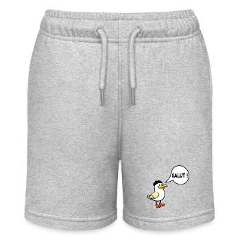 Möwenmütze Hi - Stanley/Stella Teenager Bio-Joggingshorts MINI BOLTER - Grau meliert - Vorne