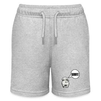 Goodbye Dog Abschied - Stanley/Stella Teenager Bio-Joggingshorts MINI BOLTER - Grau meliert - Vorne